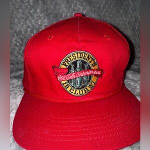 Texace  1997  Coca Cola Presidents Club Hat * Red Adjustable * Central Florida